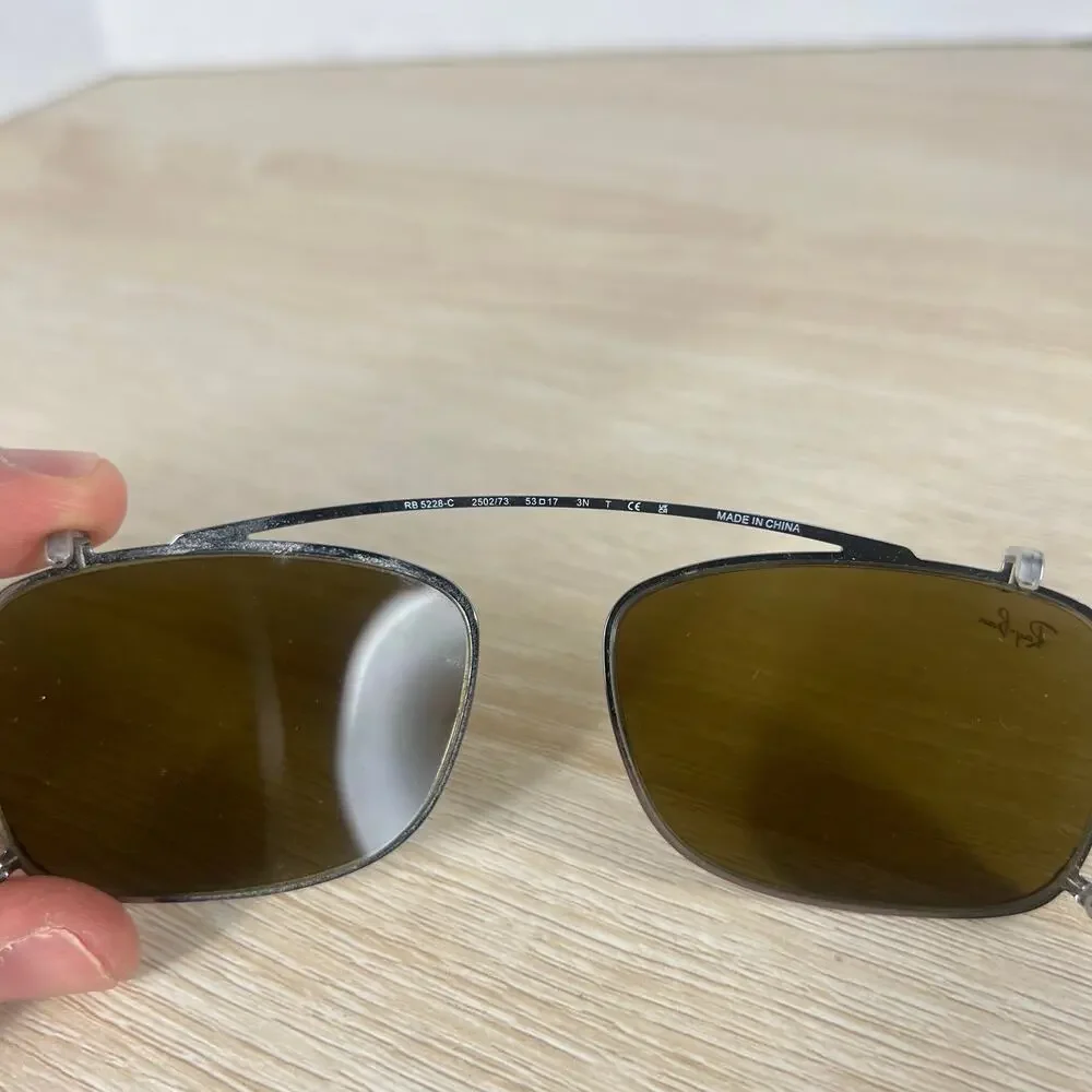 RARE! Ray-Ban RB5228-C 2502/73 Clip On Sunglasses 53-17 3N
